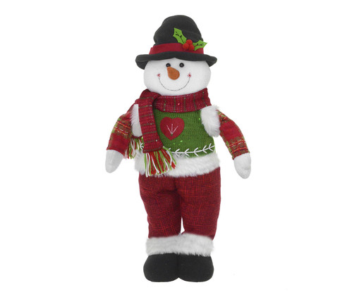 Boneco de Neve Vermelho e Verde e Branco e Preto l, Vermelho | WestwingNow