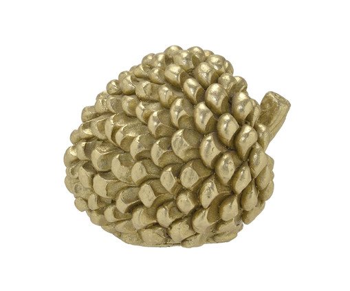 Adorno Noz Texture Dourado, Amarelo | WestwingNow