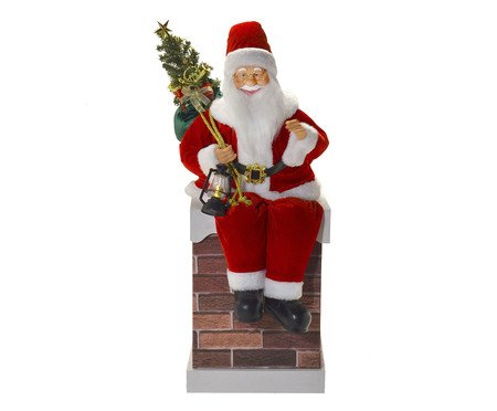 Adorno Papai Noel Som e Movimento Vermelho | Westwing