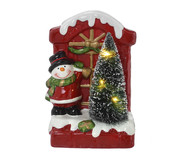 Boneco de Neve Decor com Luz Vermelho e Branco e Verde | WestwingNow