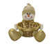 Cesta Boneco de Neve Dourado e Branco e Marrom, Amarelo | WestwingNow