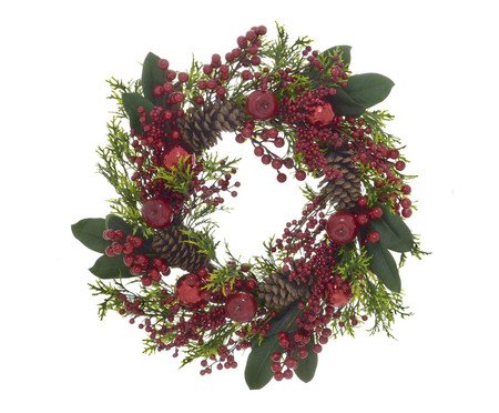 Guirlanda Decorada Verde e Vermelho | Westwing