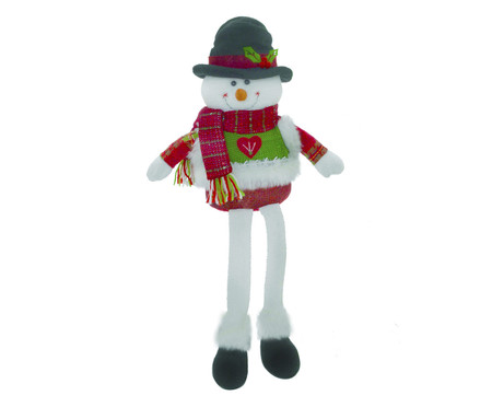 Boneco de Neve Vermelho e Verde e Branco e Preto lll