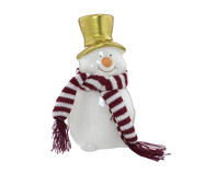 Boneco de Neve Branco e Dourado e Cinza | WestwingNow