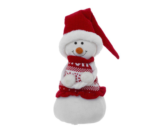 Boneco de Neve Vermelho e Branco ll, Vermelho | WestwingNow