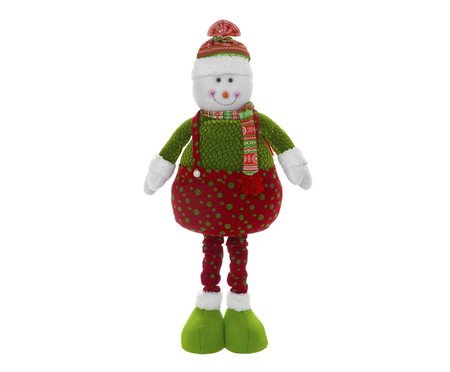Boneco de Neve Vermelho e Verde e Branco l | Westwing