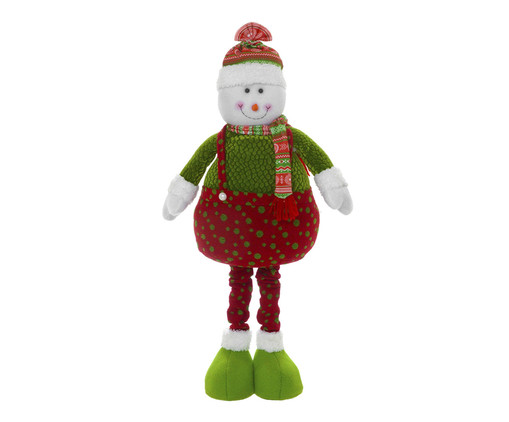 Boneco de Neve Vermelho e Verde e Branco l, Vermelho | WestwingNow