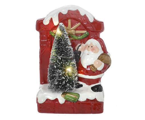Adorno Papai Noel com Luz Vermelho e Branco, Vermelho | WestwingNow