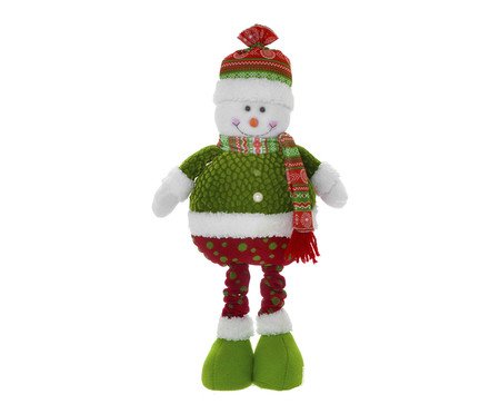 Boneco de Neve Vermelho e Verde e Branco ll | Westwing