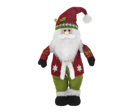 Adorno Papai Noel Vermelho e Verde e Branco e Preto Vl | Westwing