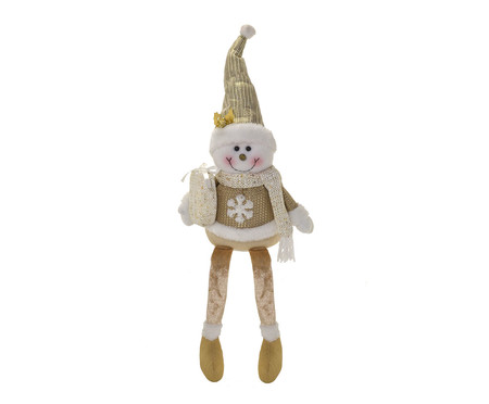 Boneco de Neve Dourado e Branco ll