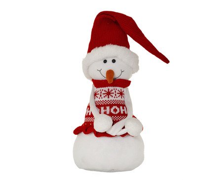 Boneco de Neve Vermelho e Branco l | Westwing