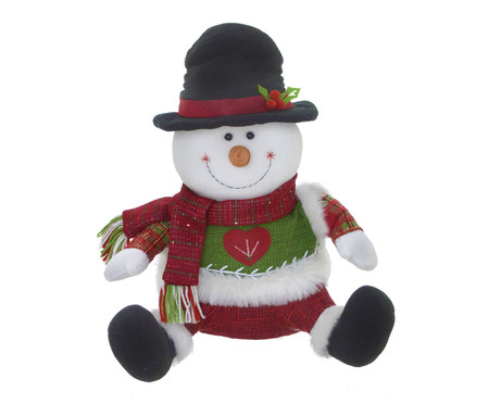 Boneco de Neve Vermelho e Verde e Branco e Preto ll