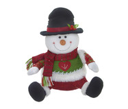 Boneco de Neve Vermelho e Verde e Branco e Preto ll | WestwingNow