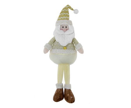 Adorno Papai Noel Dourado e Branco IV | Westwing