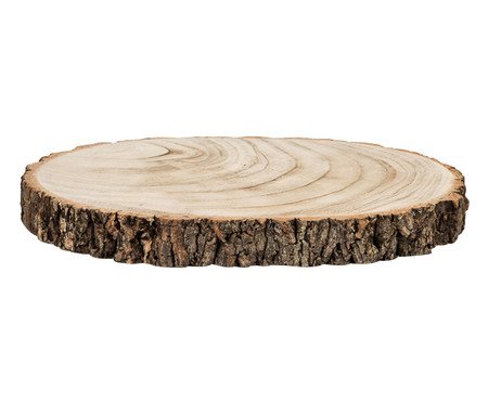 Base Oval Tronco de Árvore
