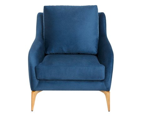 Poltrona de Madeira Julia - Azul | WestwingNow