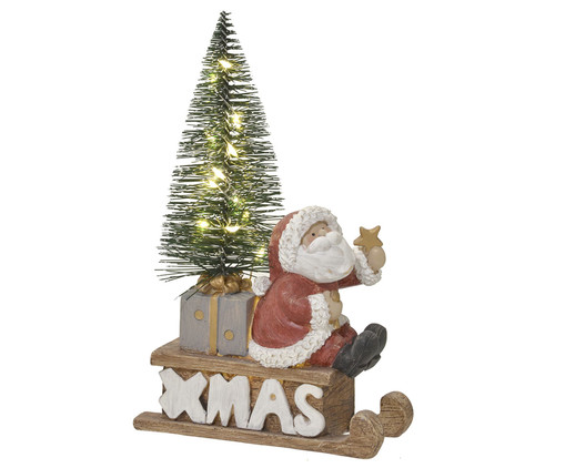 Papai Noel Decorativo com Luz Vermelho, red | WestwingNow