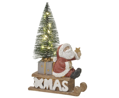 Papai Noel Decorativo com Luz Vermelho