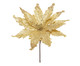 Enfeite Poinsetia Flor de Cabo Médio Dourado, Dourado | WestwingNow