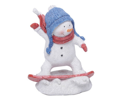 Enfeite Boneco Neve em Snow Board, Colorido | WestwingNow