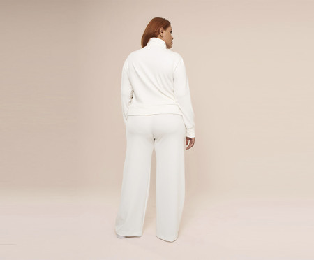 Calça Pantalona Lume Branca | WestwingNow
