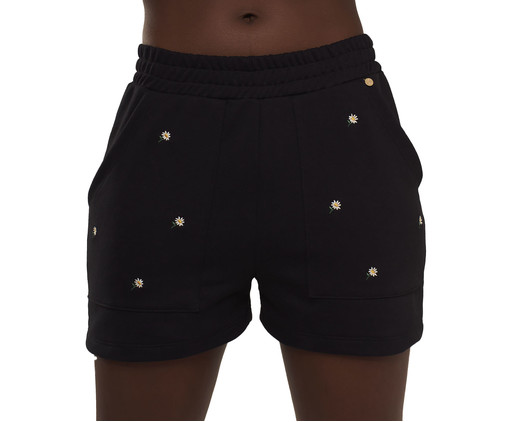 Shorts Bem Me Quero Preto, Preto | WestwingNow