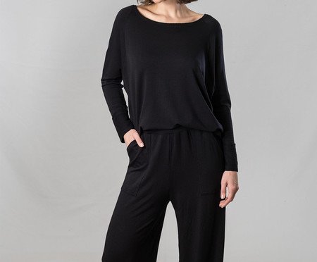 Blusa Raglan Preta | WestwingNow