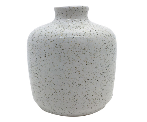 Vaso de Cerâmica Leanna - Branco, Branco | WestwingNow