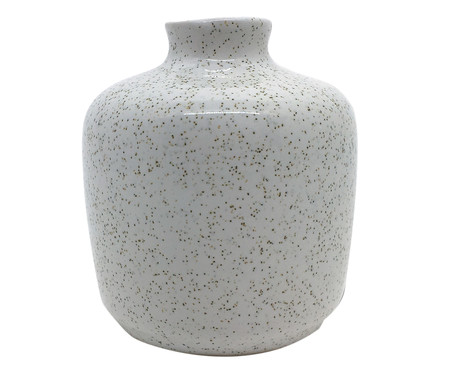 Vaso de Cerâmica Leanna - Branco