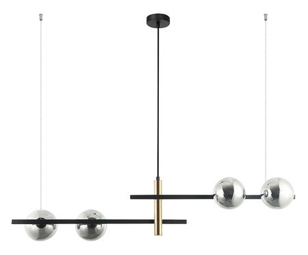 Pendente Bambu Preto Bivolt | Westwing