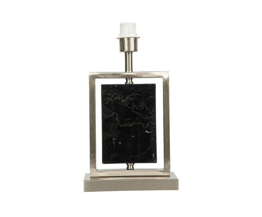 Base para Abajur Lithos Preto e Nickel, Colorido | WestwingNow