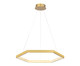 Pendente Hex Dourado e Transparente, Colorido | WestwingNow