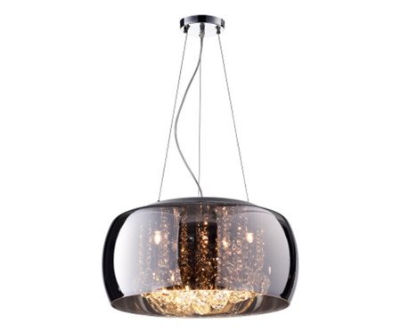 Pendente Soho Cromado e Transparente Bivolt I | Westwing