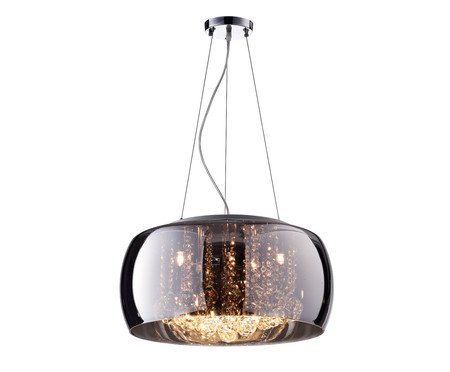 Pendente Soho Cromado e Transparente Bivolt I | Westwing