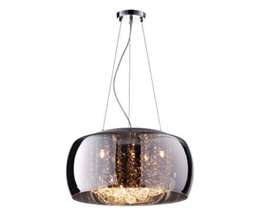 Pendente Soho Cromado e Transparente Bivolt I, Colorido | WestwingNow