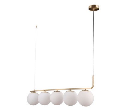 Pendente Petit Poa Dourado e Branco Bivolt | Westwing