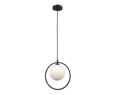 Pendente Sfera Preto Bivolt