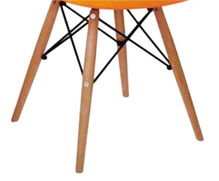 Cadeira Eames Wood - Laranja | WestwingNow