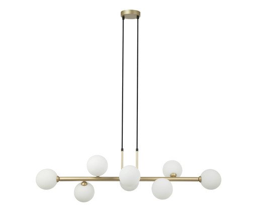 Pendente Abaporu Dourado e Branco Bivolt, Dourado | WestwingNow