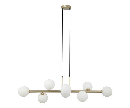 Pendente Abaporu Dourado e Branco Bivolt