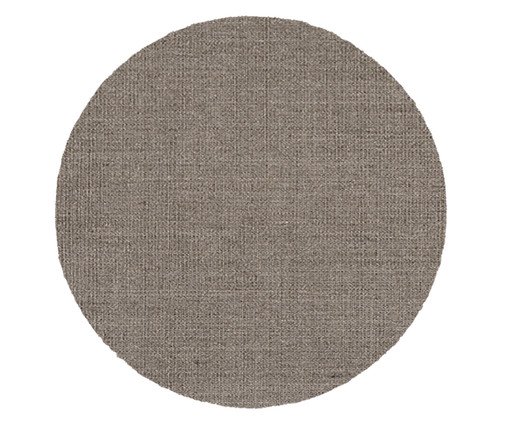 Tapete Redondo em Sisal com Dobra Virada Boucle - Cy, grey | WestwingNow