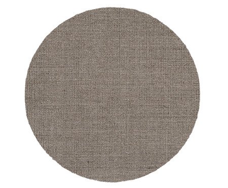 Tapete Redondo em Sisal com Dobra Virada Boucle - Cy | Westwing