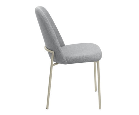 Cadeira Lucille Champanhe e Linen | WestwingNow