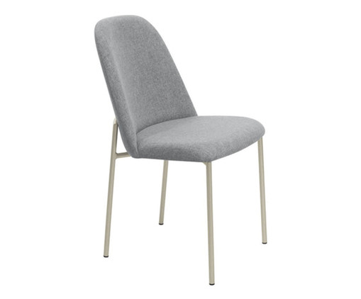 Cadeira Lucille Champanhe e Linen, grey | WestwingNow