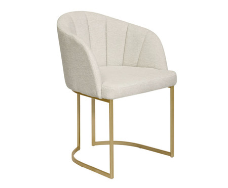 Cadeira Beverly Bouclê Dourado