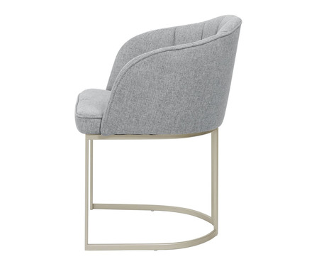 Cadeira Beverly Champanhe e Linen | WestwingNow