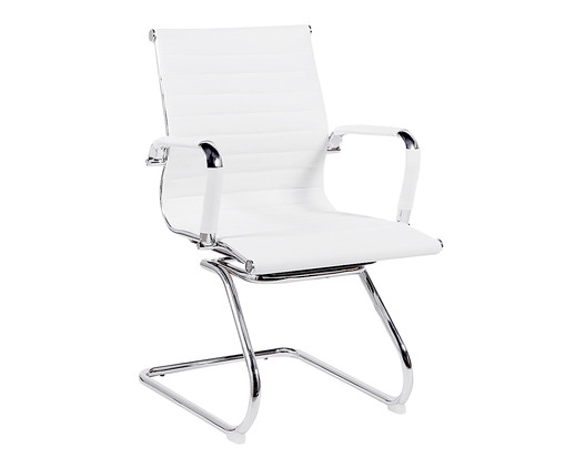 Cadeira Fixa Office Eames Esteirinha Branca, Branca | WestwingNow