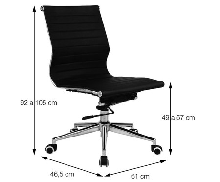 Cadeira Giratória com Rodízios Office Eames Esteirinha | WestwingNow