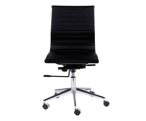 Cadeira Giratória com Rodízios Office Eames Esteirinha, Preto | WestwingNow